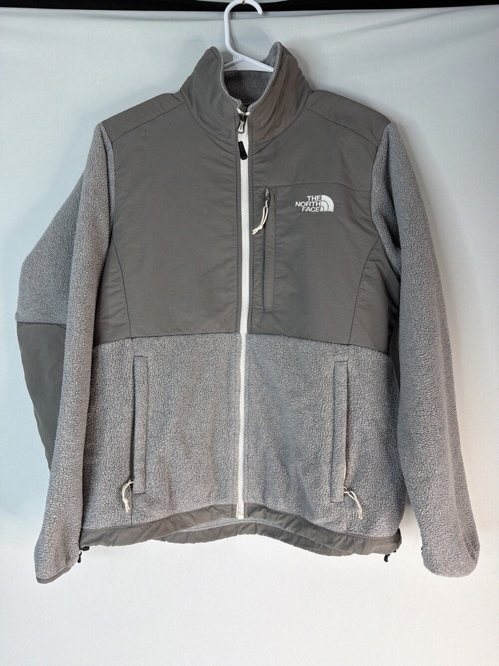 The North Face Denali Fleece Jacket Womens Medium Gray Polartec Full Zip